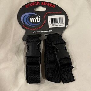 MTI Black Lifejacket Adjustable Crotch Straps with Quick-Release Buckles NWT